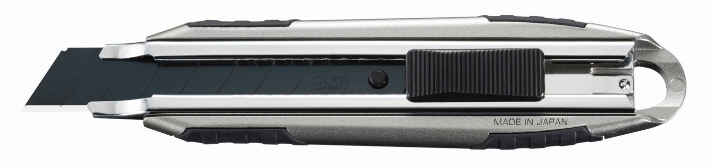Olfa MXP - AL - Cúter de aluminio con bloqueo automático y cuchilla extra afilada de 18 mm - Ferrotecnia
