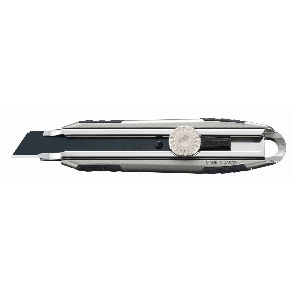 Olfa MXP-L - Cúter de aluminio con bloqueo manual y cuchilla extra afilada de 18 mm - Ferrotecnia