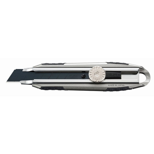 Olfa MXP-L - Cúter de aluminio con bloqueo manual y cuchilla extra afilada de 18 mm - Ferrotecnia