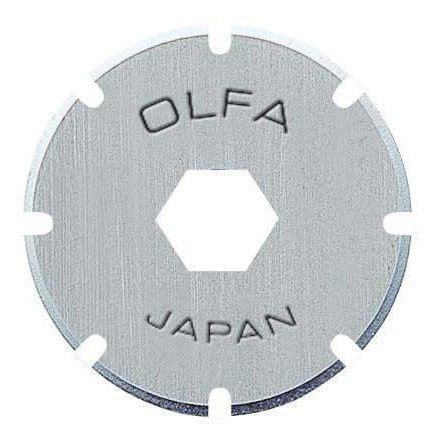 Olfa PRB18-2 - Pack de 2 cuchillas circulares perforadora 18x0,3 mm plateadas - Ferrotecnia