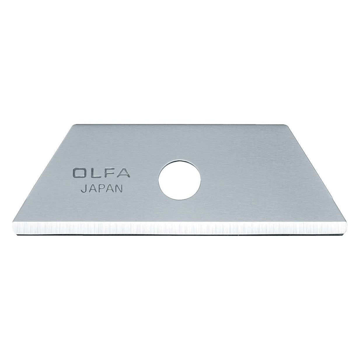 Olfa RSKB-2/5B - Pack of 5 trapezoidal blades 50x17.5x0.6 mm silver