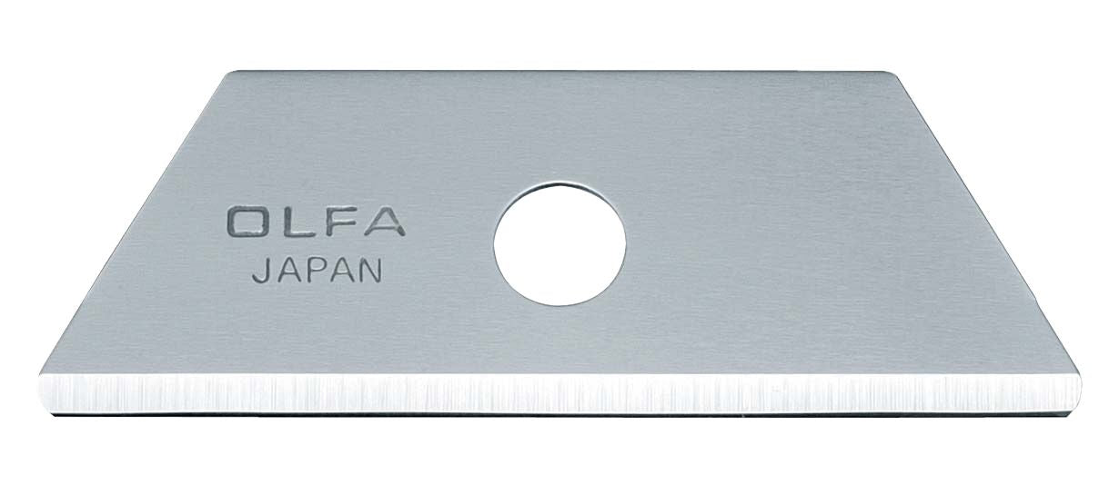 Olfa RSKB - 2/5B - Pack de 5 cuchillas trapezoidal 50x17,5x0,6 mm plateadas - Ferrotecnia