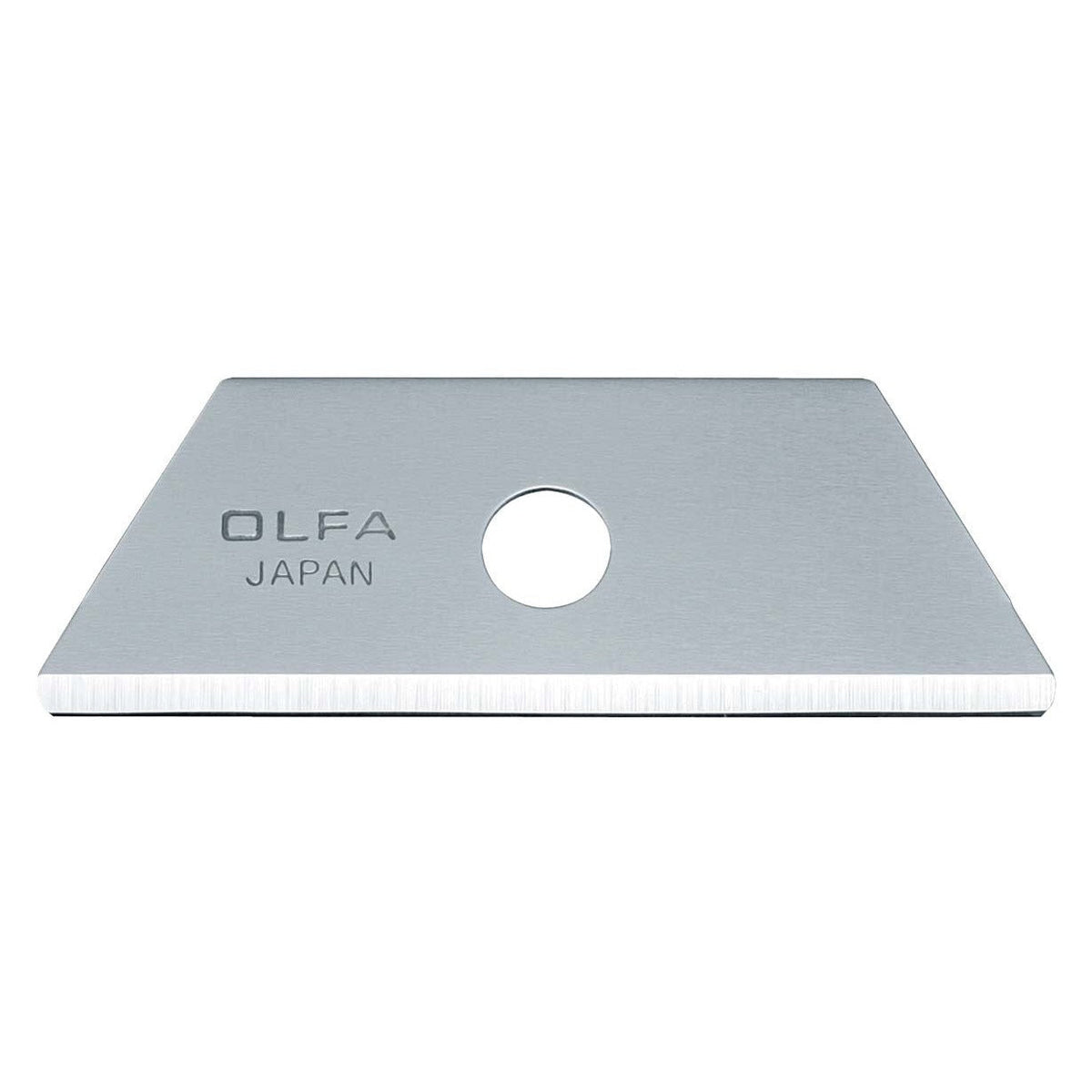 Olfa RSKB-2/5B - Pack de 5 cuchillas trapezoidal 50x17,5x0,6 mm plateadas - Ferrotecnia