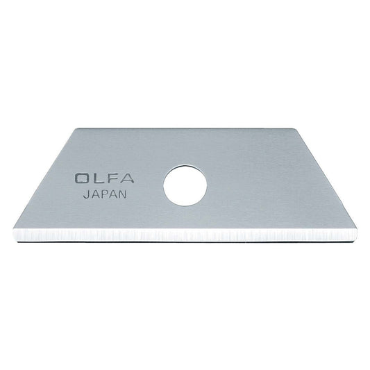 Olfa RSKB-2/5B - Pack de 5 cuchillas trapezoidal 50x17,5x0,6 mm plateadas - Ferrotecnia