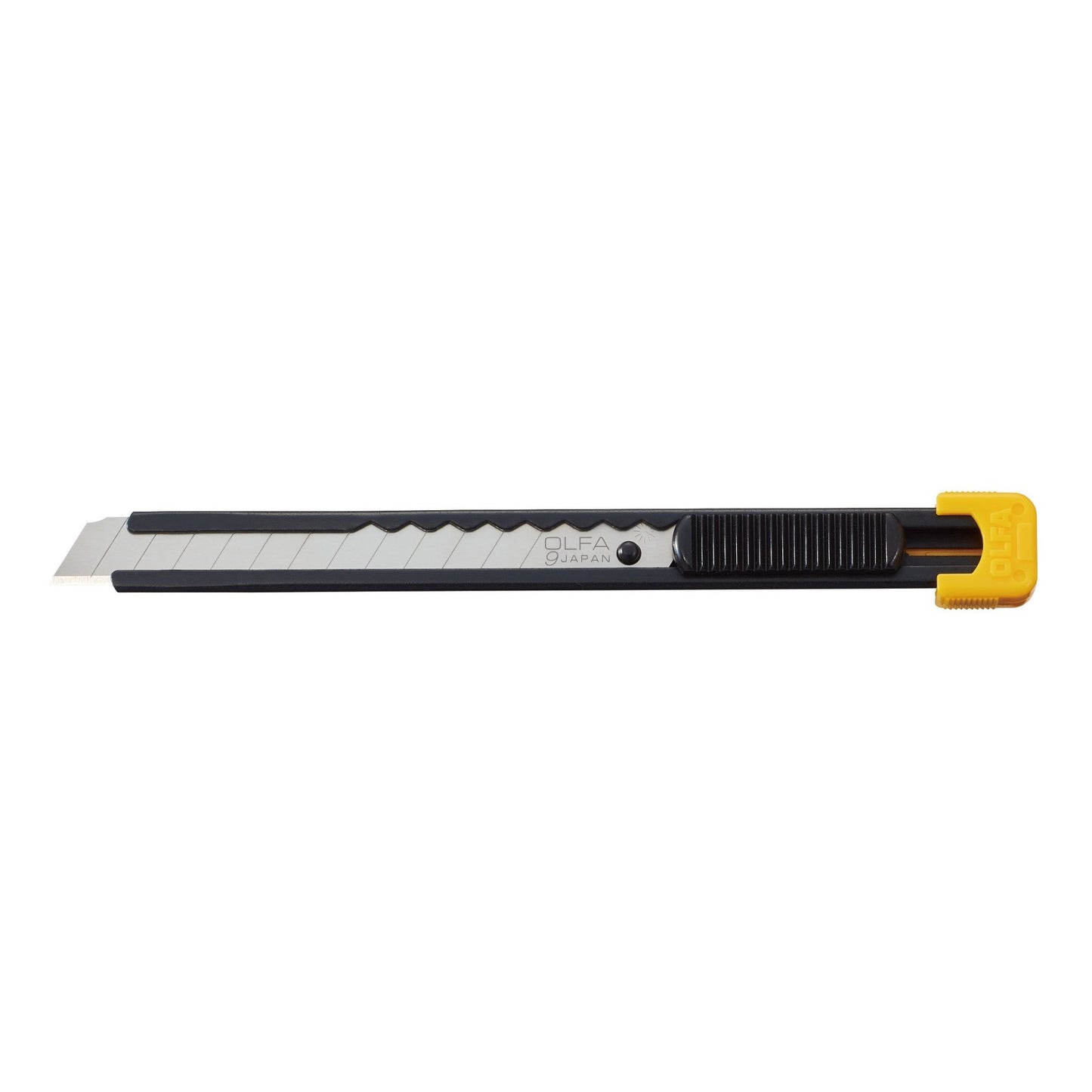 Olfa -S - Compact auto-lock cutter with metal handle and 9 mm blade