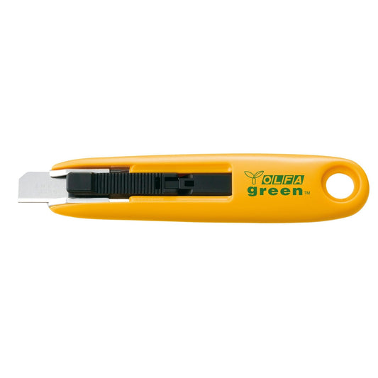 Olfa SK-7GREEN - Recycled plastic cutter with 12.5 mm trapezoidal blade