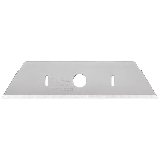 Olfa SKB-2S/10B - Lot de 10 lames trapézoïdales 17,5 mm en acier inoxydable