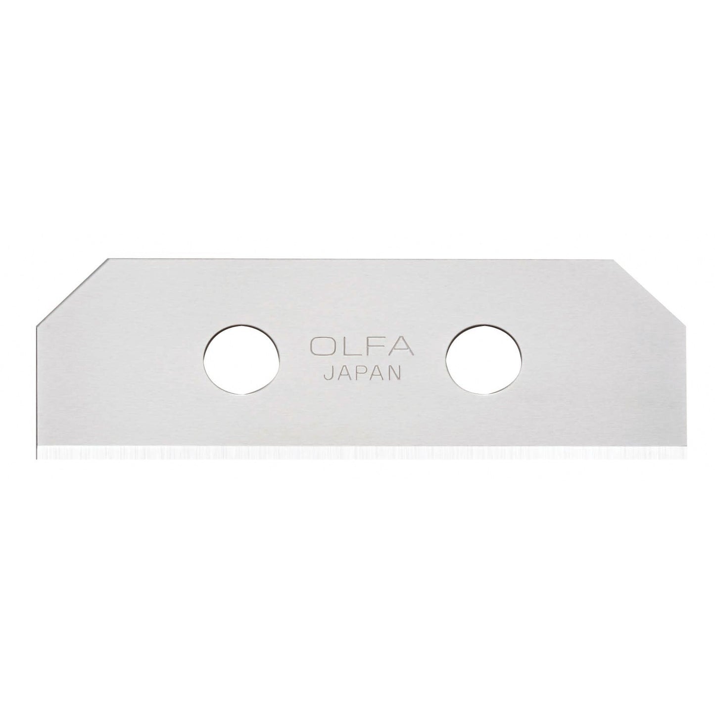 Olfa SKB-8/10B - Pack de 10 cuchillas trapezoidales 54x18x0,4 mm plateadas