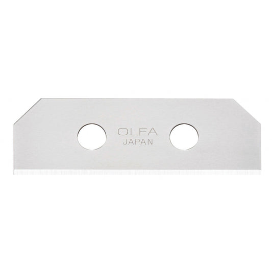Olfa SKB-8/10B - Pack de 10 lames trapézoïdales 54x18x0,4 mm argent