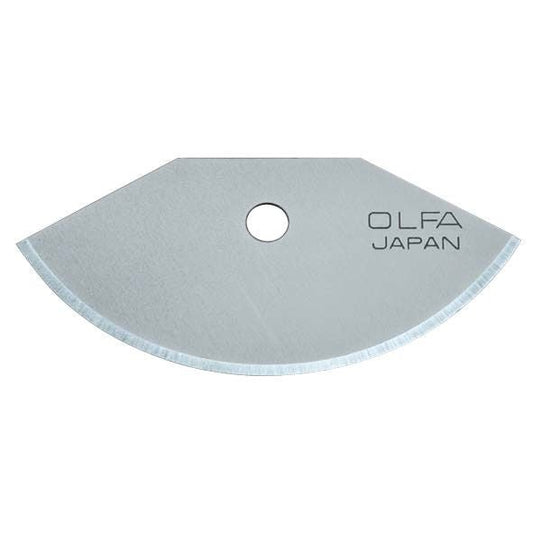 Olfa TCB-1 - Pack of 3 semicircular blades 39x18.5x0.3 mm silver