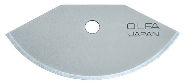 Olfa TCB - 1 - Pack de 3 cuchillas semicirculares 39x18,5x0,3 mm plateadas - Ferrotecnia