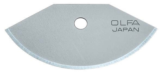 Olfa TCB - 1 - Pack de 3 cuchillas semicirculares 39x18,5x0,3 mm plateadas - Ferrotecnia