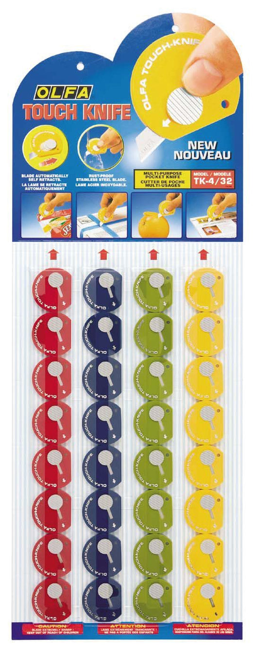Olfa TK - 4/32 - Display de 32 Mini Cúters - Ferrotecnia
