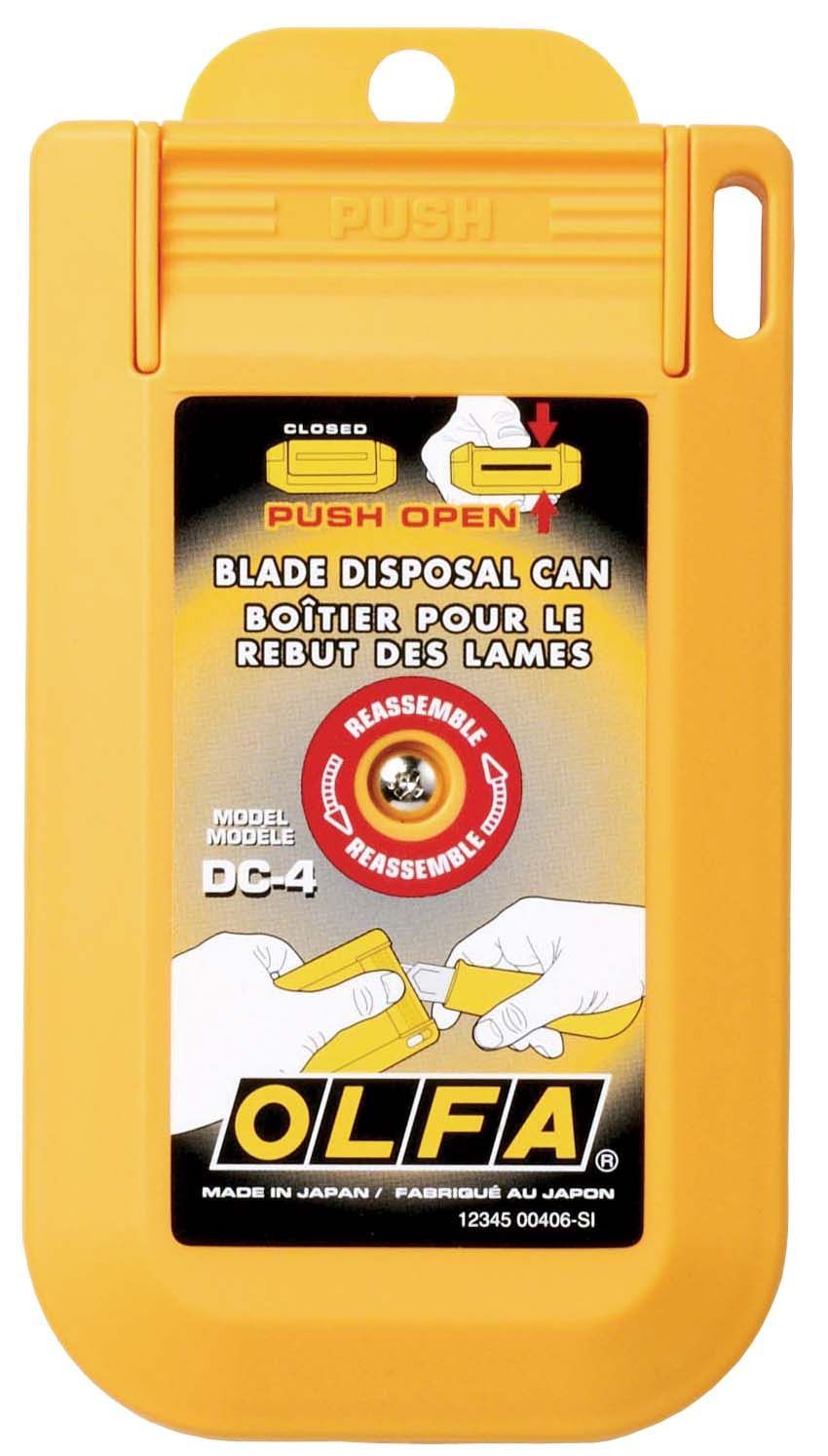 Olfa DC-4 - Contenedor para cuchillas usadas con tapa