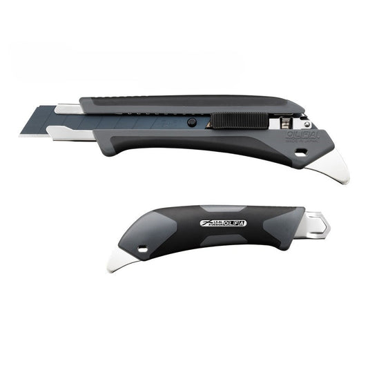 Olfa - Cutter L5-AL/GRY avec verrouillage automatique, gris (20e anniversaire)
