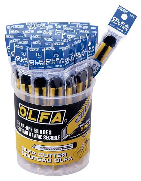 Olfa SPC-1/40 - Pack de 40 cúters básicos con cuchilla 9 mm