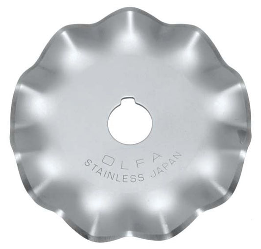 Olfa WAB45-1 - Cuchilla ondulada 45mm Color Plateado - Espesor 0,3 mm