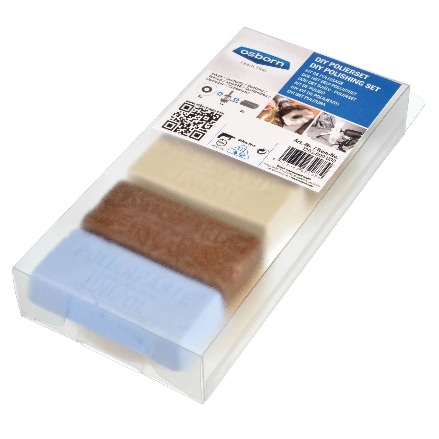 Osborn 1203600000 - Kit de pulido 6 piezas para 4.000 (r.p.m)