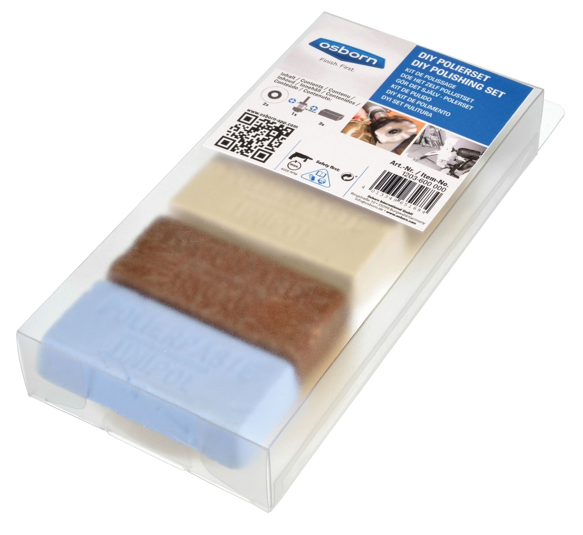 Osborn 1203600000 - Kit de pulido 6 piezas para 4.000 (r.p.m) - Ferrotecnia