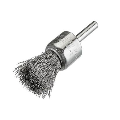 Osborn 8008509063 - Cepillo pincel acero latonado de alambre ondulado con vástago de 6 mm y filamento de Ø 0,30 mm (25x50) - Ferrotecnia