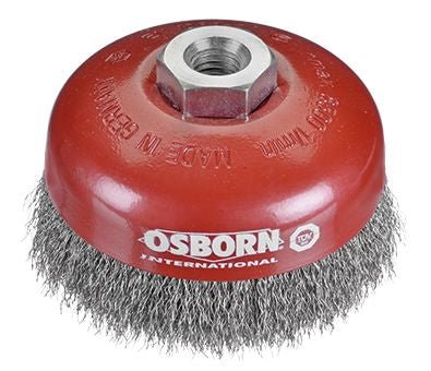 Osborn Tazas alambre ondulado - Tuerca M14 (Para amoladora angular 150 - 180 - 230) - Ferrotecnia