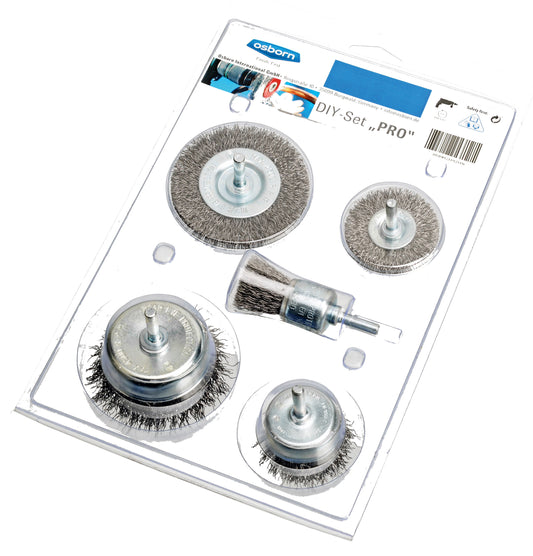 Osborn 1418600005 - Kit de Cepillo DIY 5 piezas para 4.500 (r.p.m)