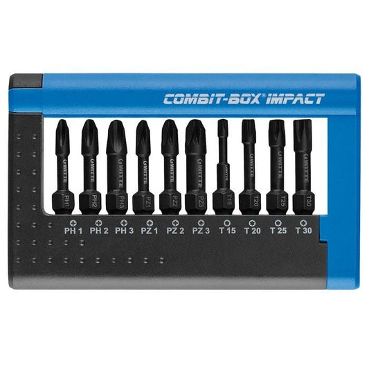 Witte Juego de 10 puntas de impacto en COMBIT-BOX