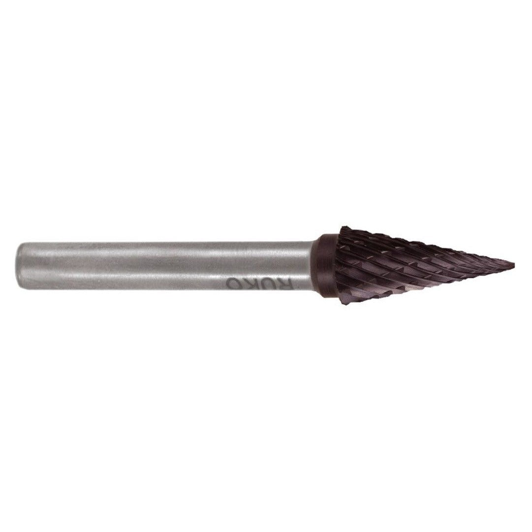 Ruko TiCN carbide end mills M-shape - SKM pointed cone