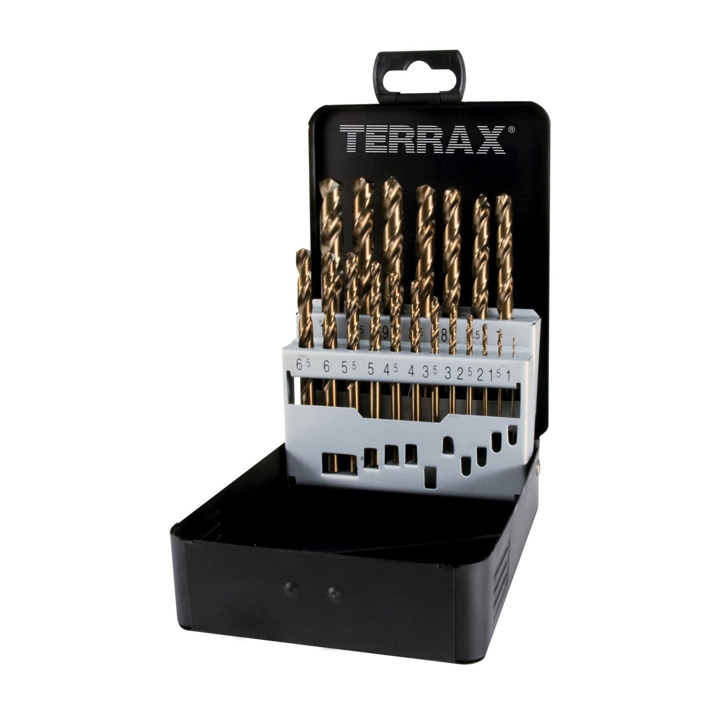 Terrax DIN 338 Type N HSS-Co 5 Cobalt Ground Twist Drill Bit Sets