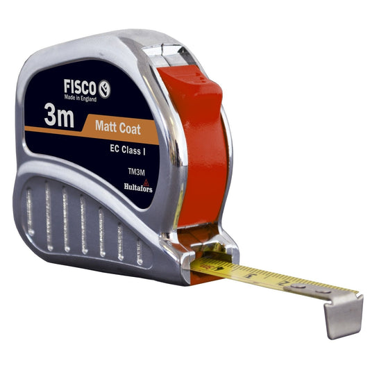 Fisco Class I Tape Measure with Chromed ABS Case TRI-MATIC