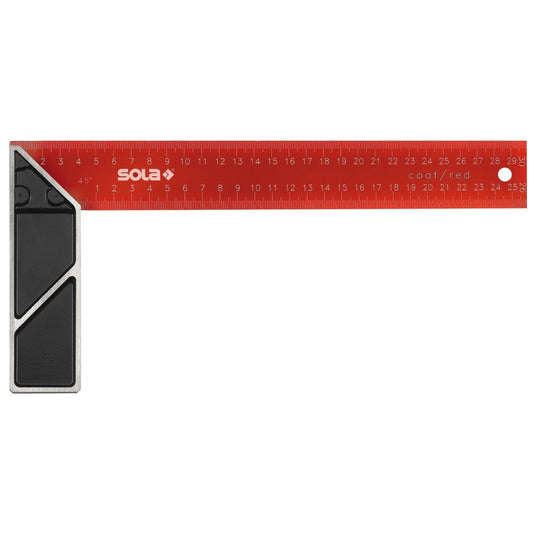 Sola Carpenter's Square made of red epoxy painted steel SRC