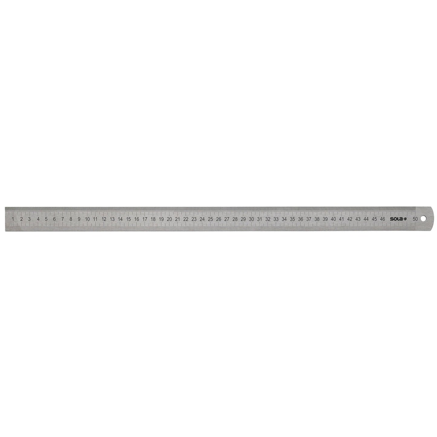 Single semi-rigid stainless steel LSB ruler