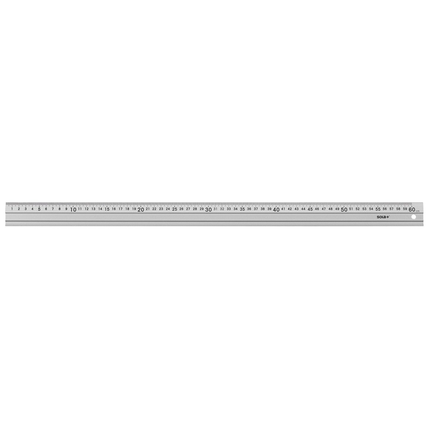 Single aluminum ruler with non-slip base LAG