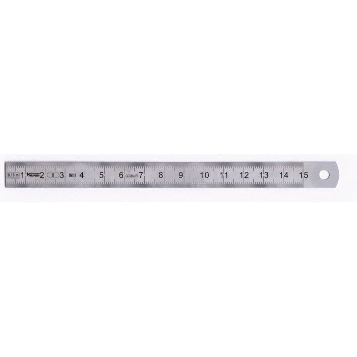 Vogel - Matt chrome-plated stainless steel ruler EC Class II