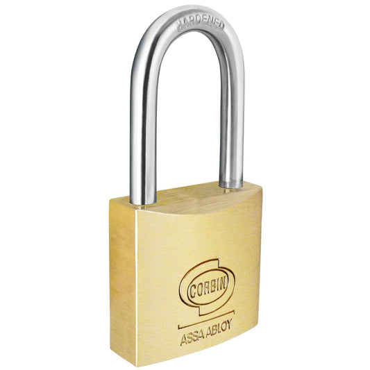 Corbin Brass Padlock Long Shackle - Keyed Alike