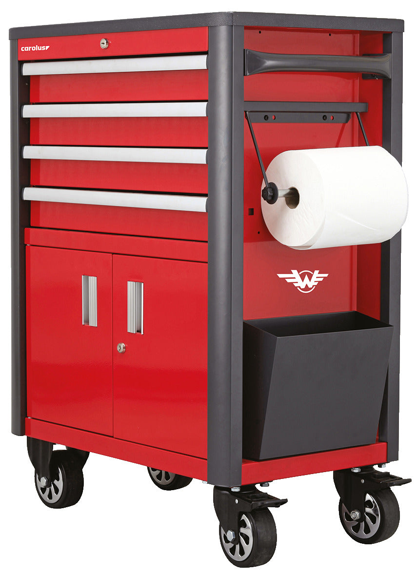 Chariot d'atelier GEDORE rouge R20200004 - WINGMAN, à 4 tiroirs, 1034 x 724 x 470 mm
