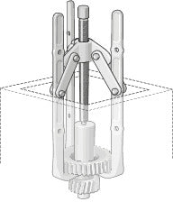 GEDORE 1.15 - Extracteurs à 3 pattes de longueur variable