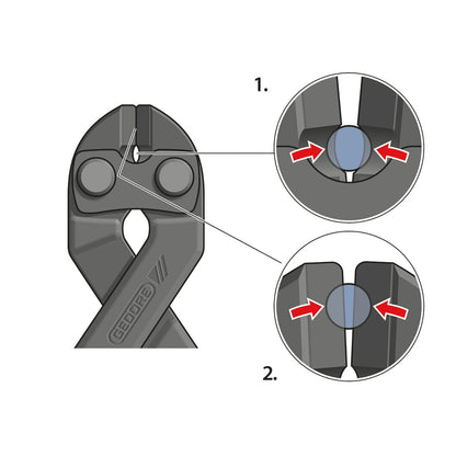 GEDORE 8340 Z-200 JL - Articulated cutter, 200mm