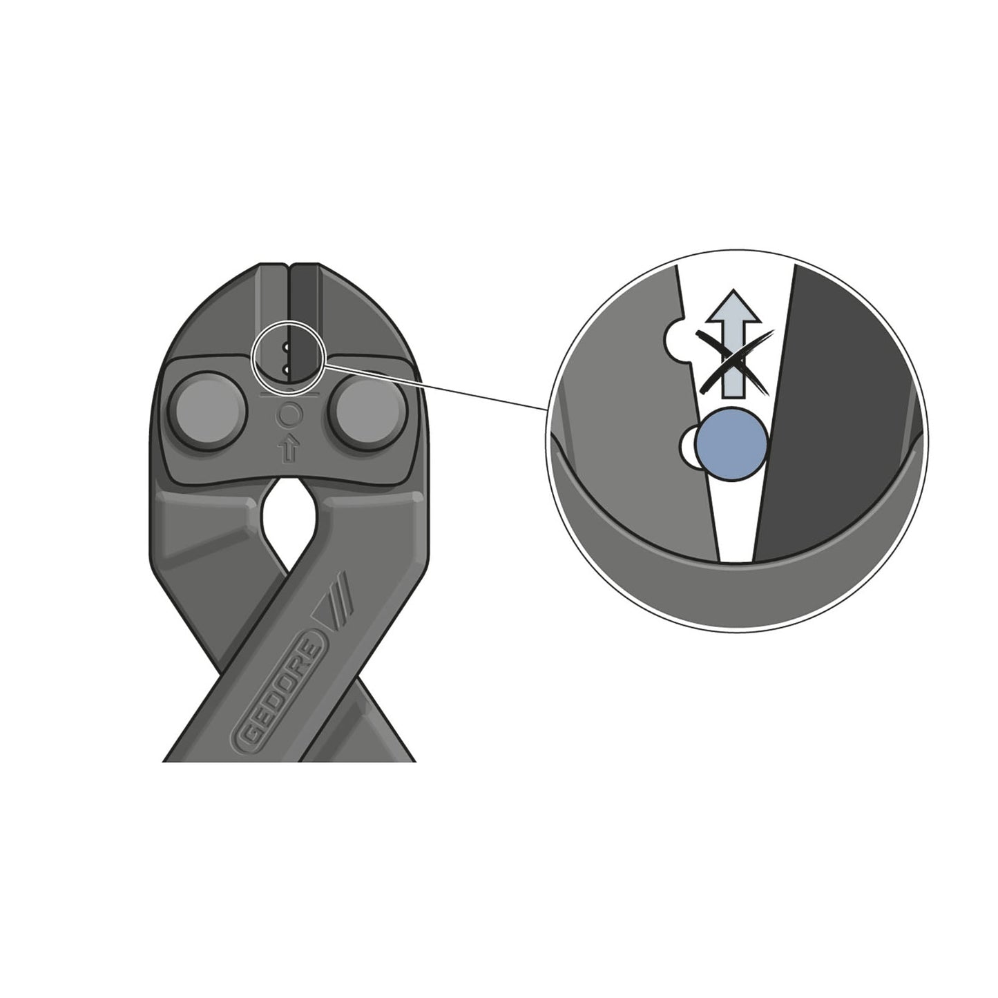 GEDORE 8340-200 JL - Articulated cutter, 200mm