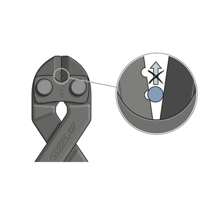 GEDORE 8340-200 TL - Articulated cutter, 200mm