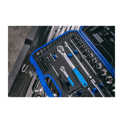 GEDORE 19 BMC 20 - 1/4"+1/2" Socket Set 69 pcs