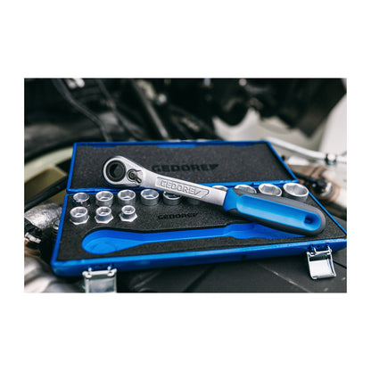 GEDORE 19 SKU-20 - SK 1/2" Hex Socket Set