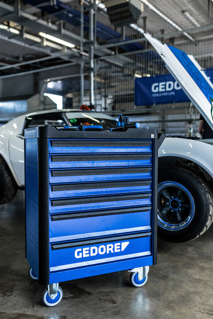 GEDORE WSL-L7 - Chariot de poste de travail Smartline à 7 tiroirs