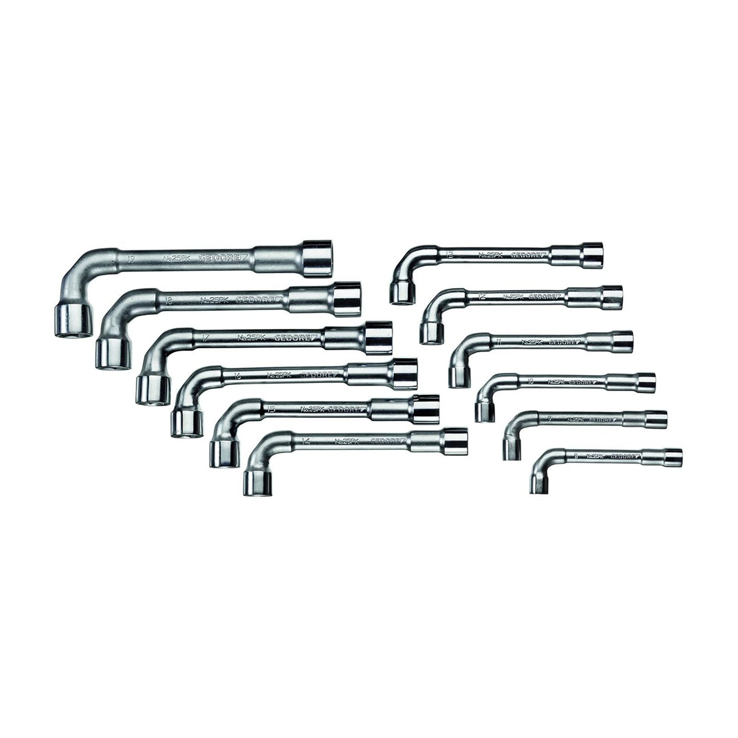 GEDORE 25 PK-012 - Pipe Wrench Set 8-19 mm