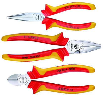GEDORE 1102-002 VDE - Set of 3 VDE pliers in L-BOXX® mini