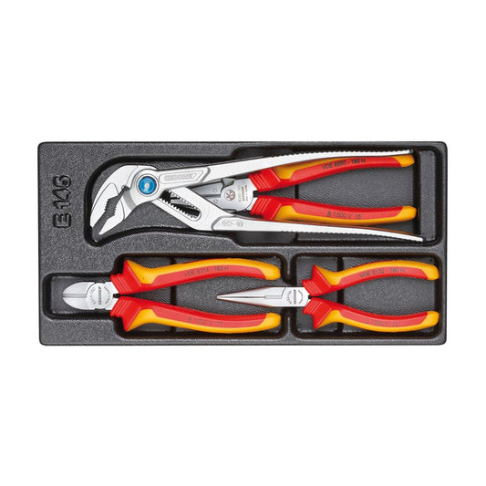 GEDORE 1500 ES-VDE 145 - Assortment of VDE pliers