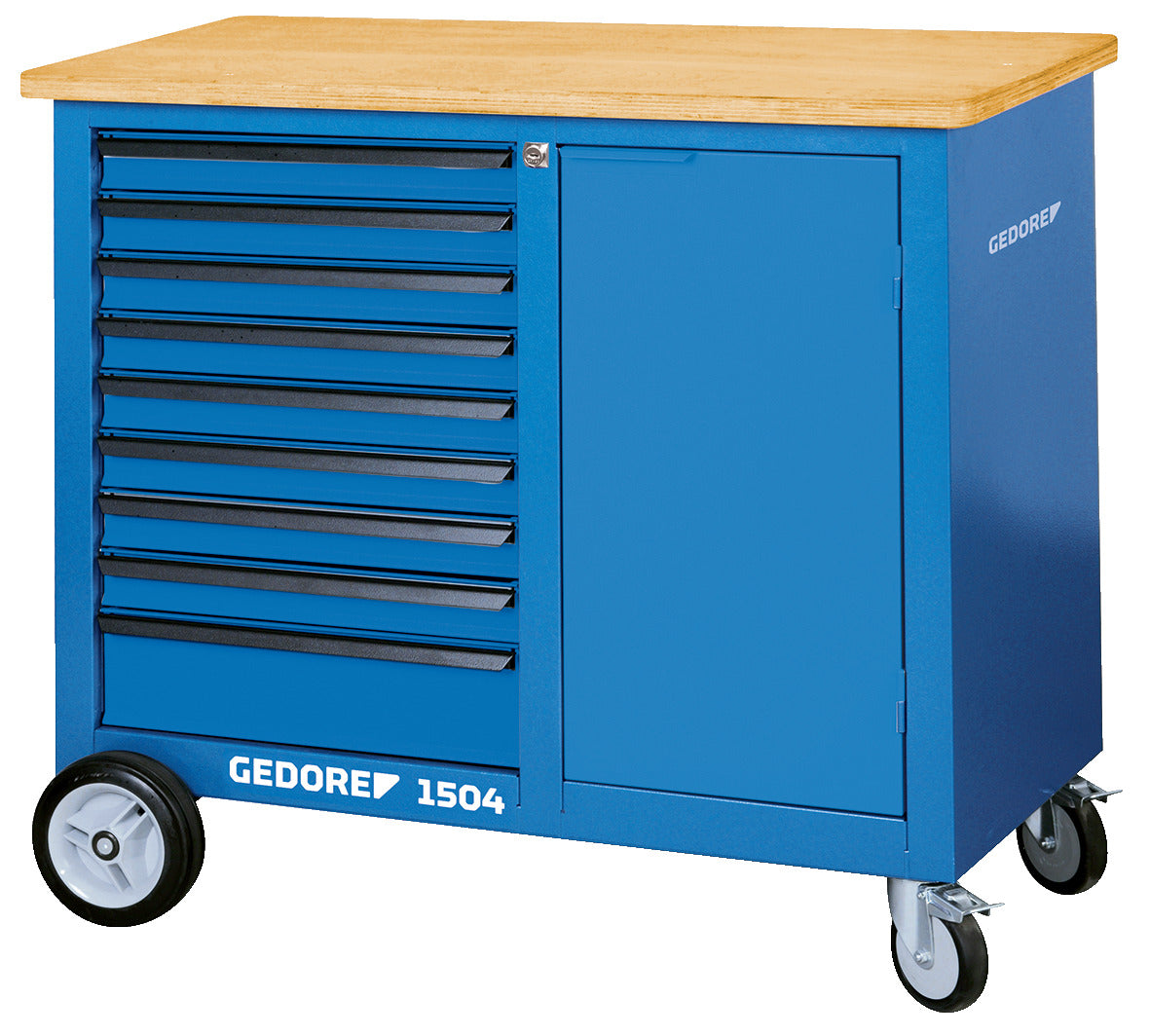 GEDORE 1504 0810 - Établi mobile à 9 tiroirs