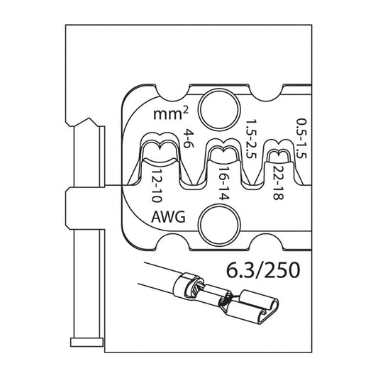 GEDORE 8140-11 - Módulo conectores planos