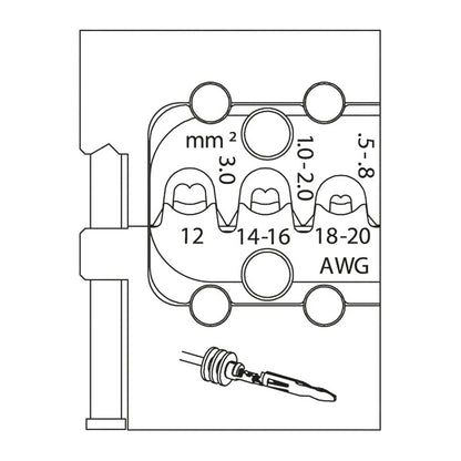 GEDORE 8140-20 - Sheet metal connector module