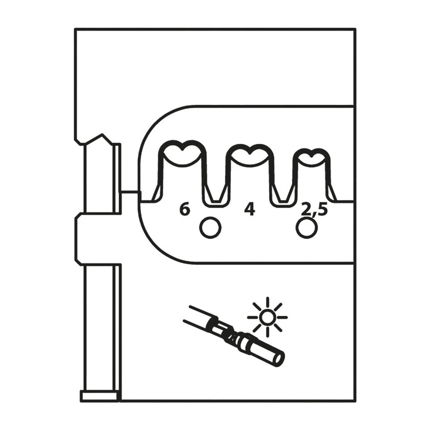 GEDORE 8140-25 - Multi Contact MC4 Module